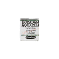 Schmincke Horadam Aquarellfarbe halbe Näpfchen – Urban yellow – 936 Urbangrün