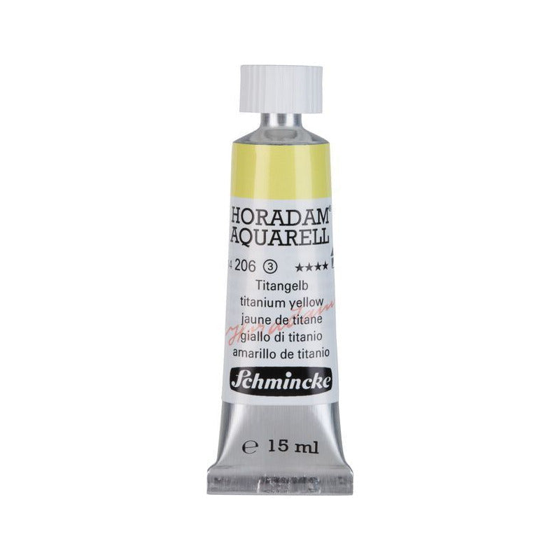 Schmincke Horadam Aquarellfarbe in Tube 15 ml – Onetz – 206 Titangelb