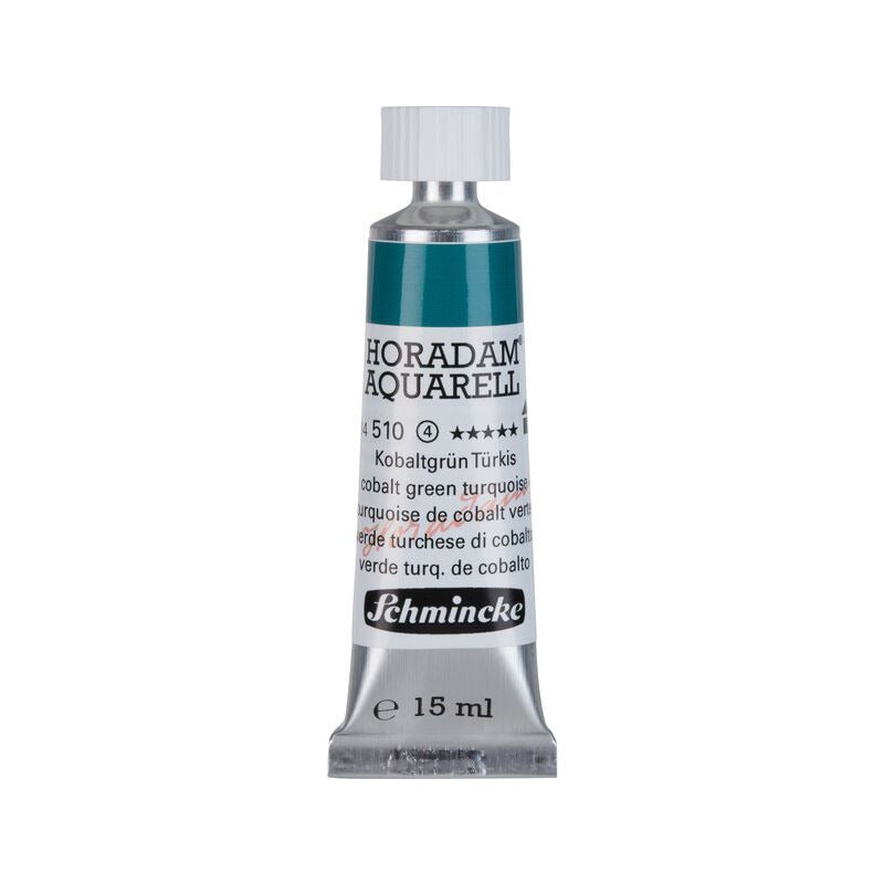 Schmincke Horadam Aquarellfarbe in Tube 15 ml – Onetz – 510 Cobaltgrün Türkis