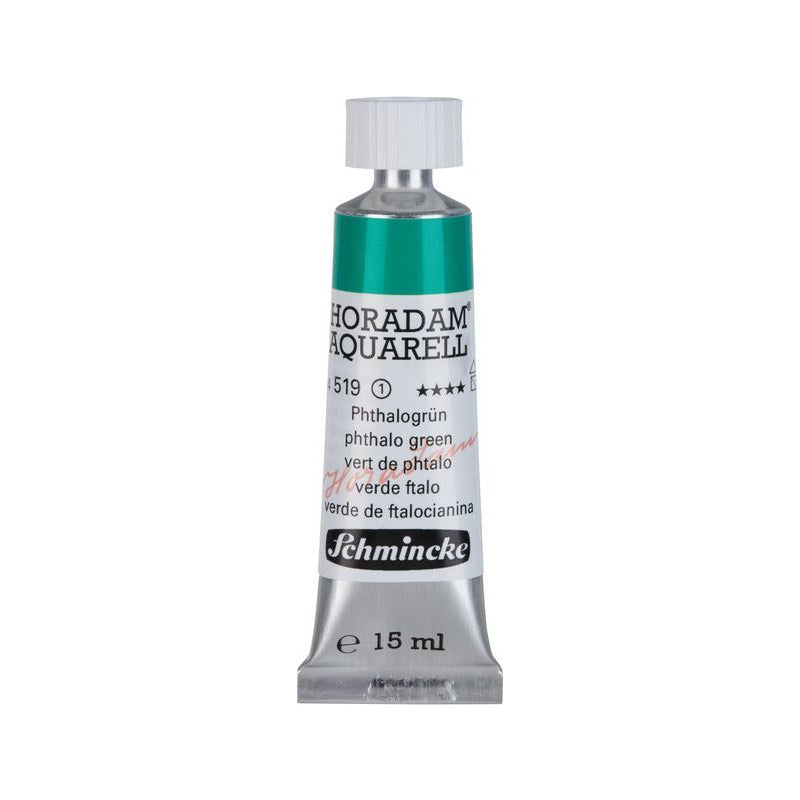 Schmincke Horadam Aquarellfarbe in Tube 15 ml – Onetz – 519 Phthalogrün