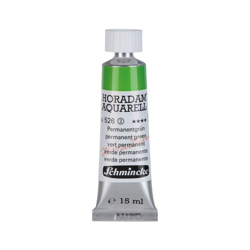 Schmincke Horadam Aquarellfarbe in Tube 15 ml – Onetz – 526 Permanentgrün