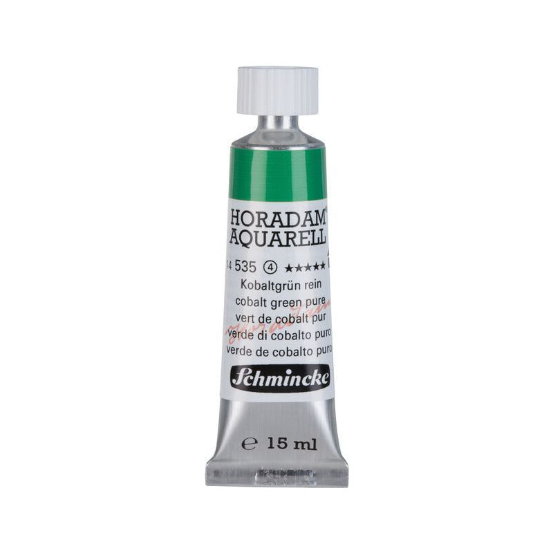 Schmincke Horadam Aquarellfarbe in Tube 15 ml – Onetz – 535 Cobaltgrün rein