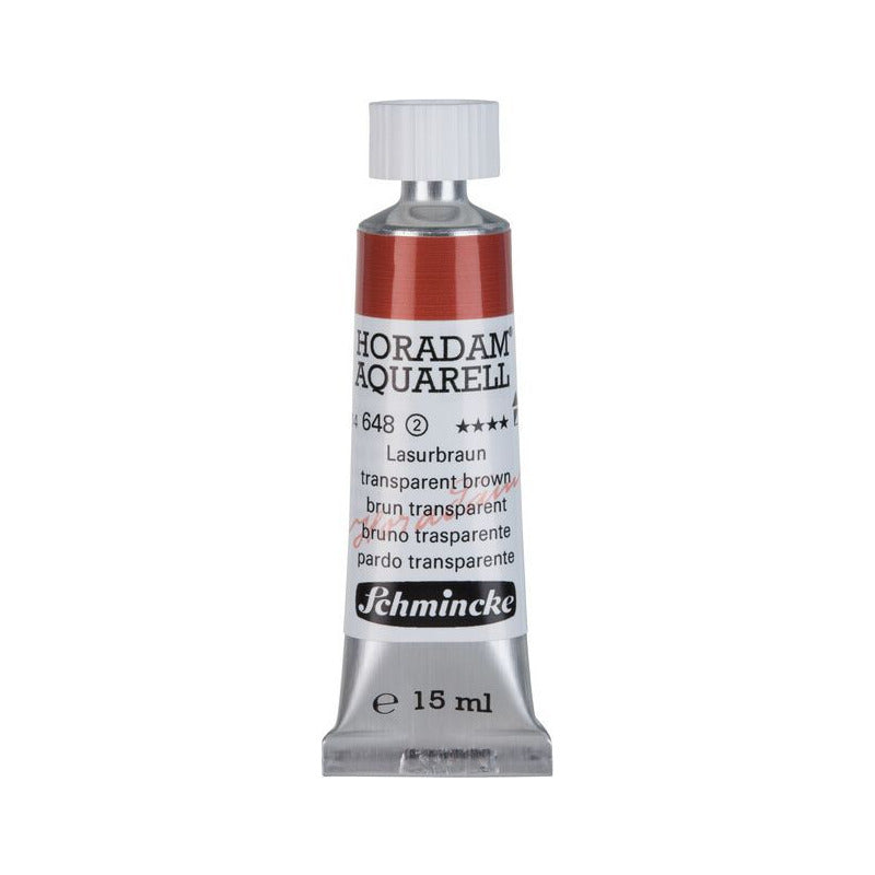 Schmincke Horadam Aquarellfarbe in Tube 15 ml – Onetz – 648 Transp. Braun