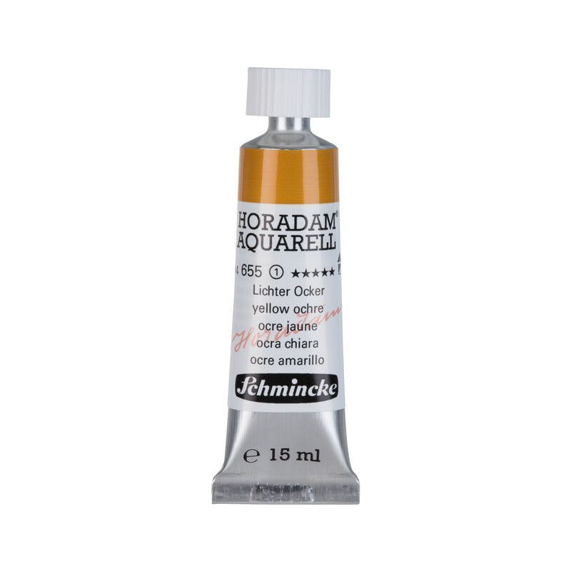 Schmincke Horadam Aquarellfarbe in Tube 15 ml – Onetz – 655 Lichter Ocker