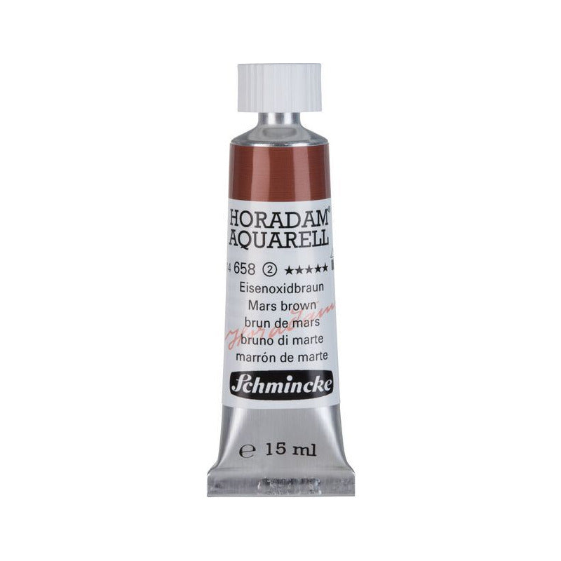 Schmincke Horadam Aquarellfarbe in Tube 15 ml – Onetz – 658 Marsbraun