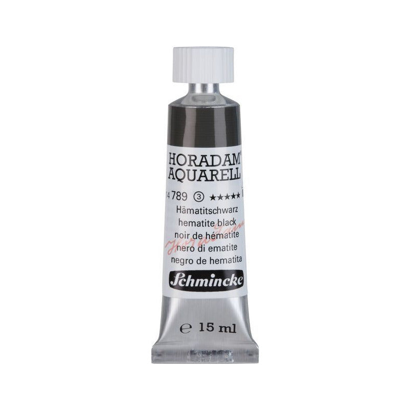 Schmincke Horadam Aquarellfarbe in Tube 15 ml – Onetz – 789 Hämatitschwarz