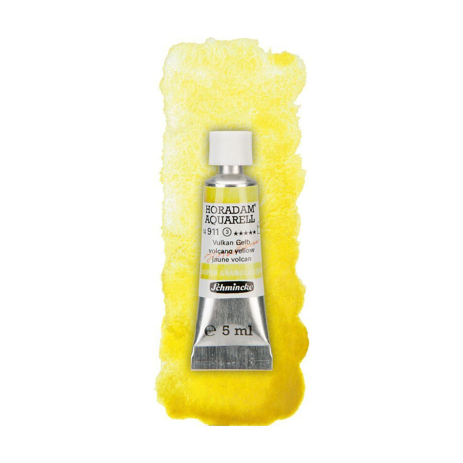 Schmincke Horadam Aquarellfarbe in Tube 5 ml – Volcano yellow