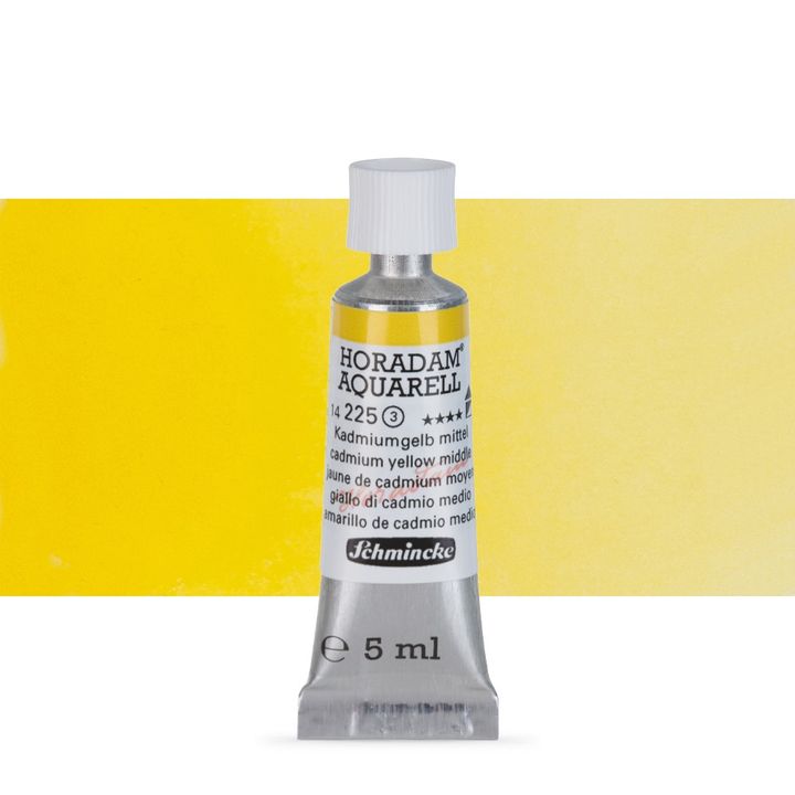 Auswahl an Schmincke HORADAM Aquarellfarben in 5 ml Tuben mit verschiedenen Farbtönen
