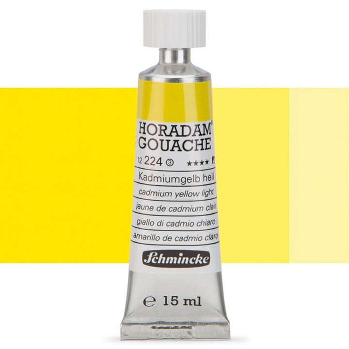 Schmincke Horadam Gouache 15ml – 224 Kadmium hellgelb