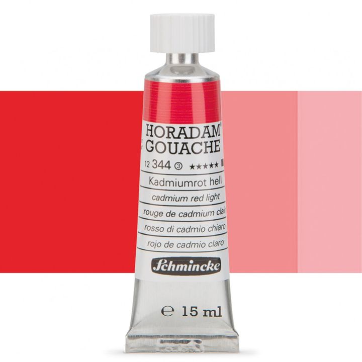 Schmincke Horadam Gouache 15ml – 344 Kadmium hellrot