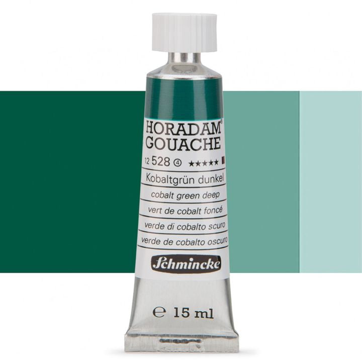 Schmincke Horadam Gouache 15ml – 528 sattes Kobaltgrün