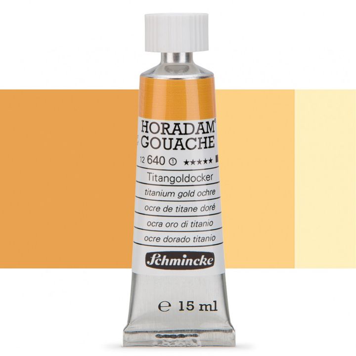 Schmincke Horadam Gouache 15ml – 640 Titangoldocker