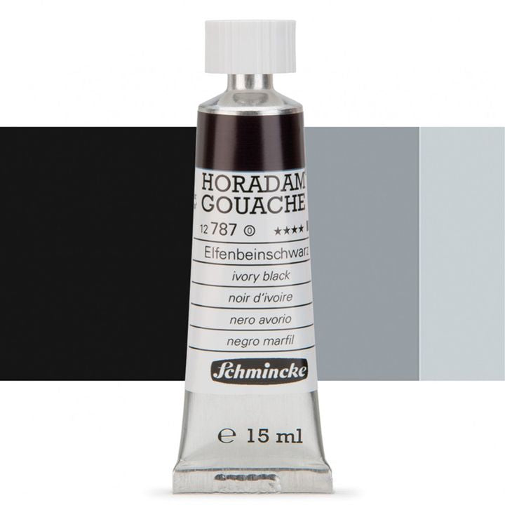 Schmincke Horadam Gouache 15ml – 787 elfenbeinschwarz