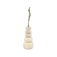 Schneemann Ornament aus Holz — Bild 1