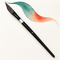 Schrägpinsel Sword Liner für Aquarell mit langem Stiel, Gr. 8 – 20