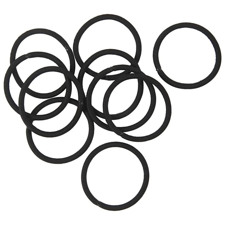 Schwarze elastische Haarbänder — Bild 1