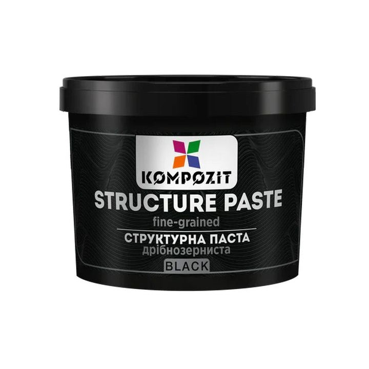 Schwarze, feinkörnige Strukturpaste von Kompozit | verschiedene Größen — Bild 1