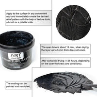 Schwarze, feinkörnige Strukturpaste von Kompozit | verschiedene Größen — Bild 6