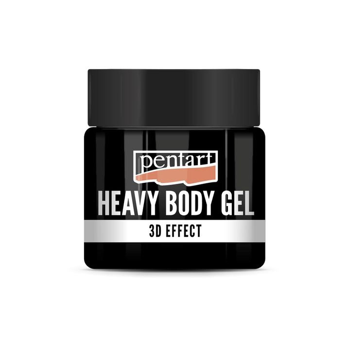 Schwarzer glänzender Heavy Body Gel Pentart für 3D-Strukturen | ARTMIE