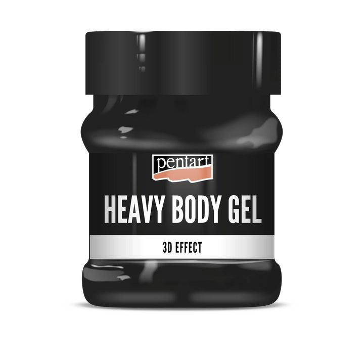 Schwarzer glänzender Heavy Body Gel Pentart | verschiedene Volumina — Bild 3