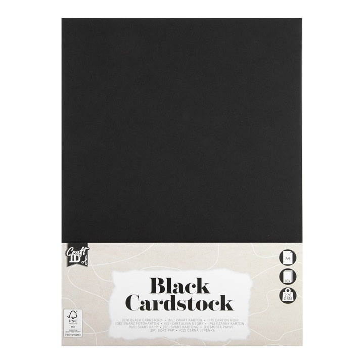 Schwarzer Papierblock A4 10 Blatt — Bild 1