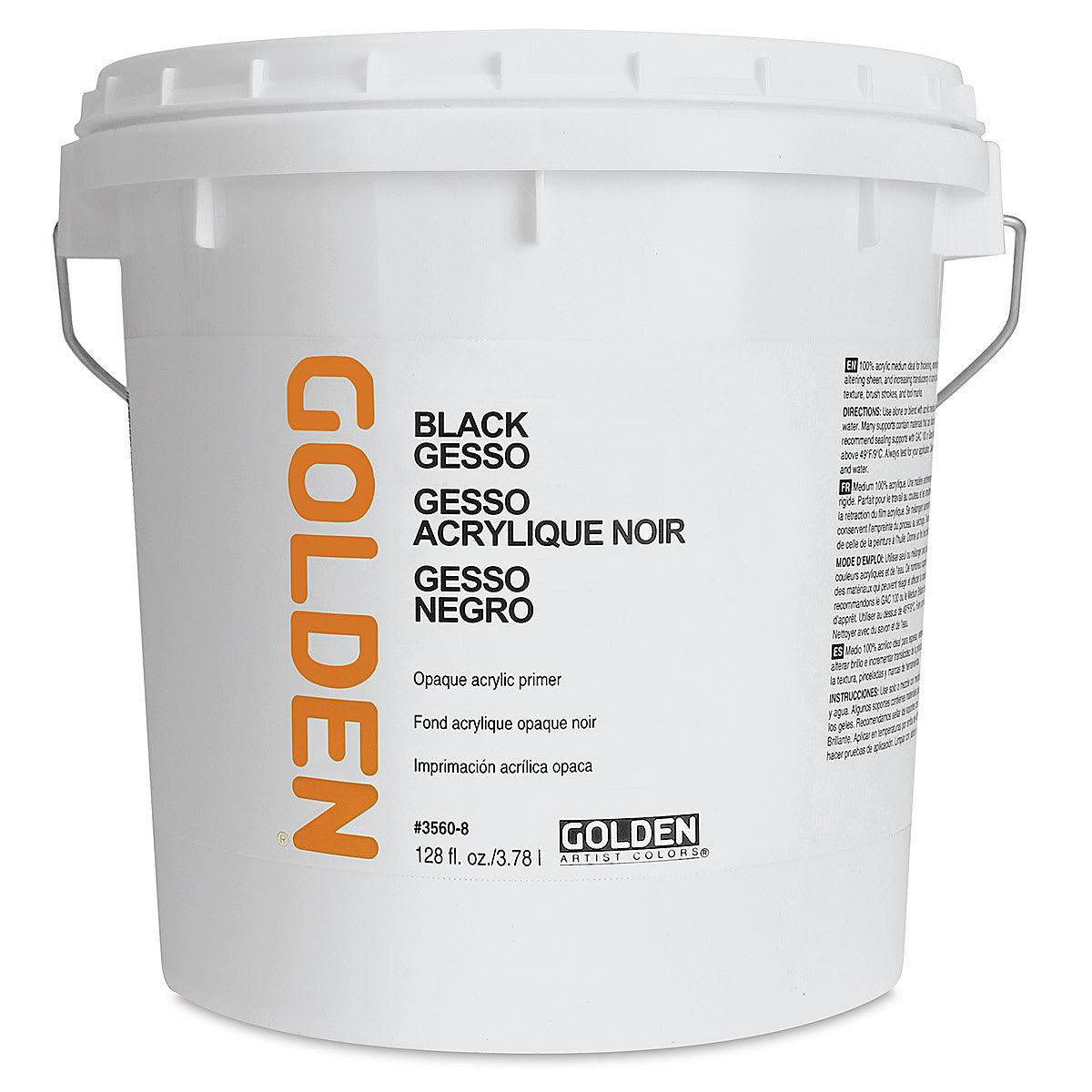 Schwarzes Acryl-Gesso GOLDEN Black Gesso