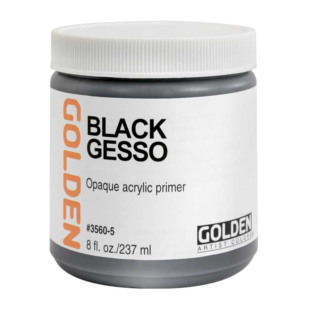 Schwarzes Acryl-Gesso GOLDEN Black Gesso