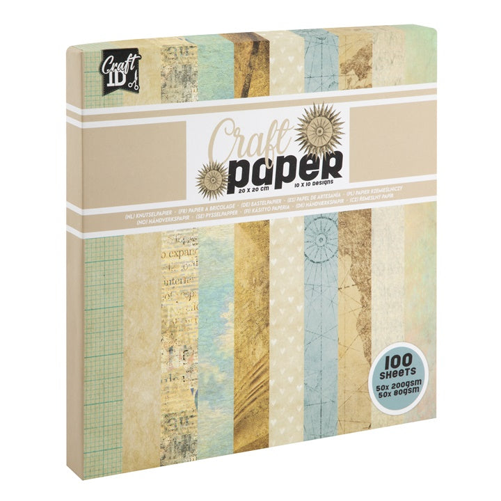 Scrapbooking-Papier 20 x 20 cm | Beigetöne — Bild 3