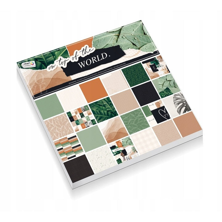 Scrapbooking-Papier 24 Blatt 30,5 x 30,5 cm – Pflanzenmotive — Bild 1