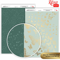 Scrapbooking-Papier Butterflies A4 | verschiedene Farbtöne — Bild 1