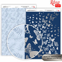 Scrapbooking-Papier Butterflies A4 | verschiedene Farbtöne — Bild 2