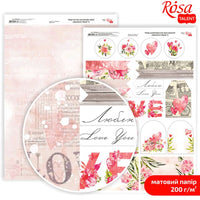 Scrapbooking-Papier Love Mood A4 – No. 8