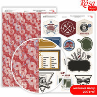 Scrapbooking-Papier Mens Style A4 – No. 8