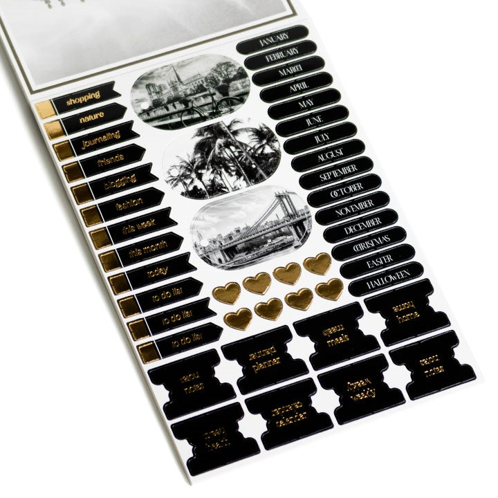 Scrapbooking Papierblock A5 24 Blatt schwarz — Bild 8