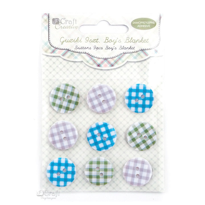 Selbstklebende Knöpfe Boys Blanket / 9-teiliges Set — Bild 2