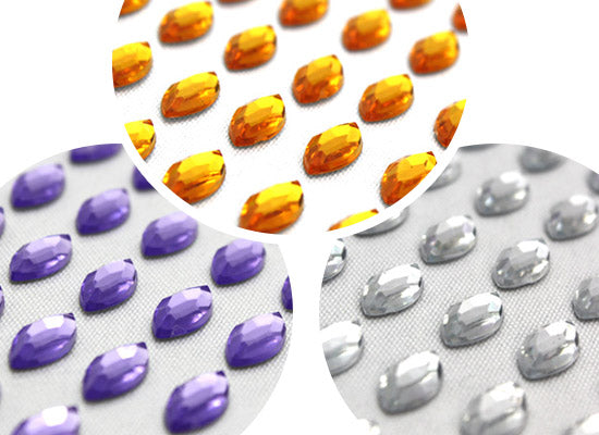 Selbstklebende Kristalle - Teardrops (8mm) | verschiedene Farben — Bild 1