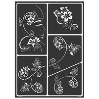 Selbstklebende Schablone Asia Design A3 — Bild 1