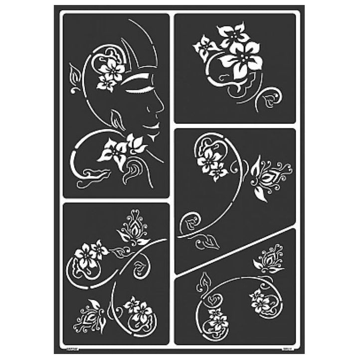Selbstklebende Schablone Asia Design A3 — Bild 1