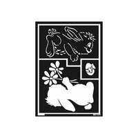 Selbstklebende Schablone Bunny A5 — Bild 1