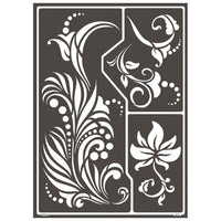 Selbstklebende Schablone Fantastic Flowers A3 — Bild 2