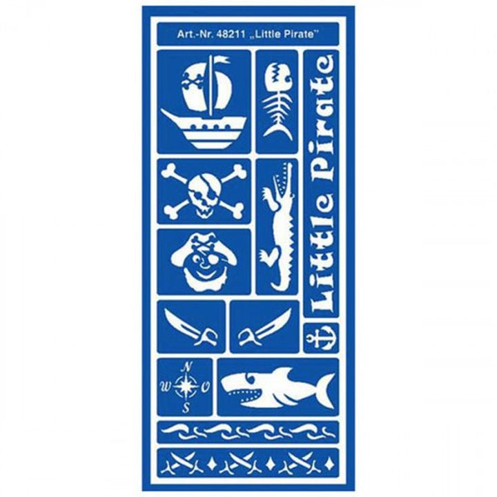 Selbstklebende Schablone Kleiner Pirat 12,5 x 28,5 cm — Bild 1