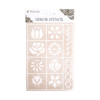 Selbstklebende Schablone PENTART A5 - Dekorative Formen M15 — Bild 1