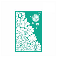 Selbstklebende Schablone Rosa Talent 13 x 20 cm - Muster Nr. 1002 — Bild 2