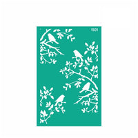 Selbstklebende Schablone Rosa Talent 13 x 20 cm - Muster Nr. 1501 — Bild 2