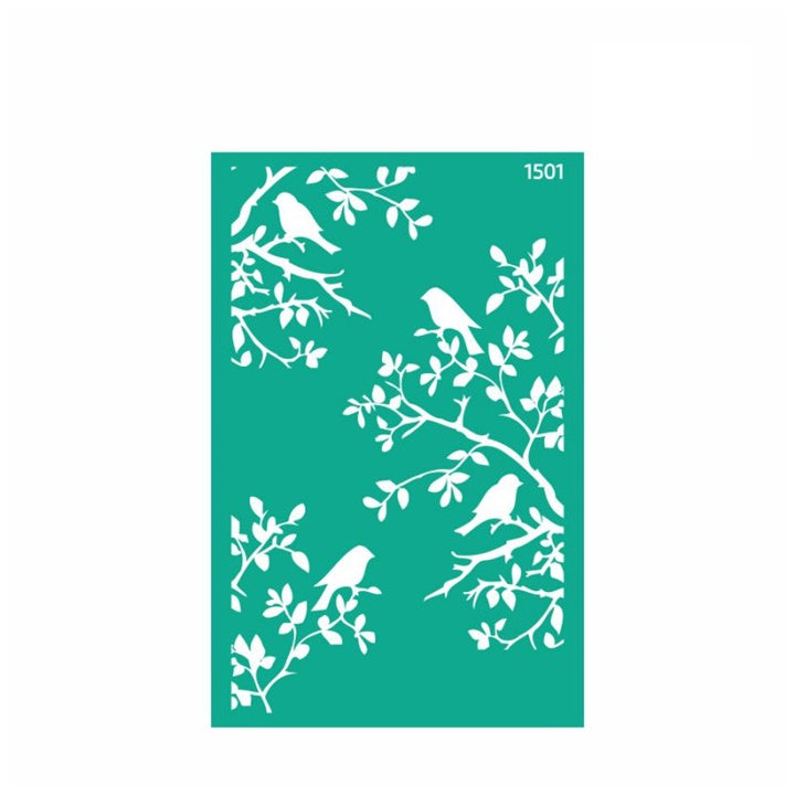 Selbstklebende Schablone Rosa Talent 13 x 20 cm - Muster Nr. 1501 — Bild 2