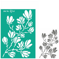 Selbstklebende Schablone Rosa Talent A4 - Muster Nr. 14 — Bild 1