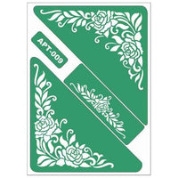 Selbstklebende Schablone Rosen 19 x 13 cm — Bild 1
