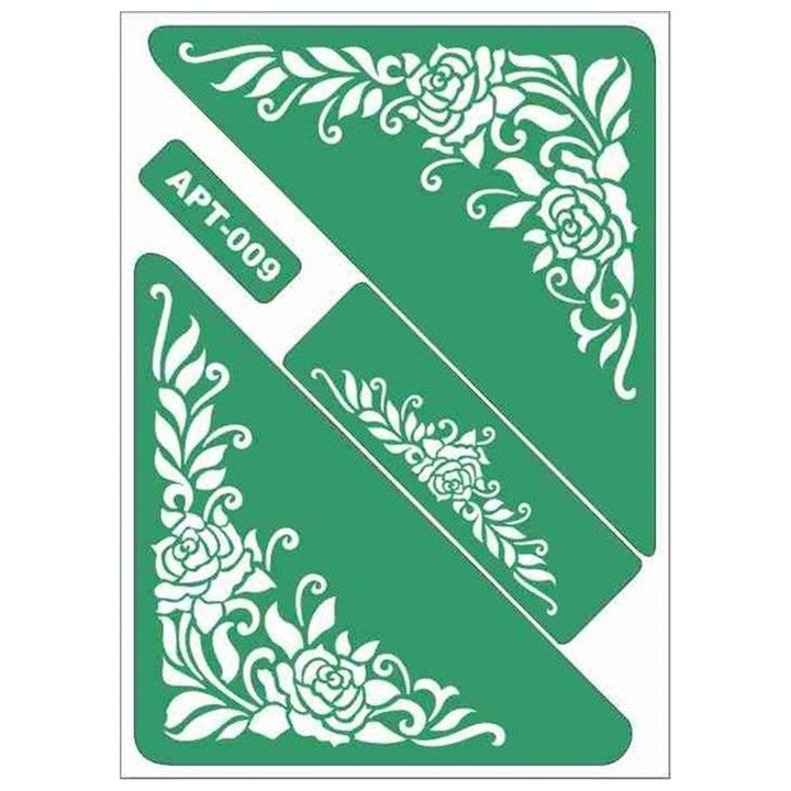 Selbstklebende Schablone Rosen 19 x 13 cm — Bild 1