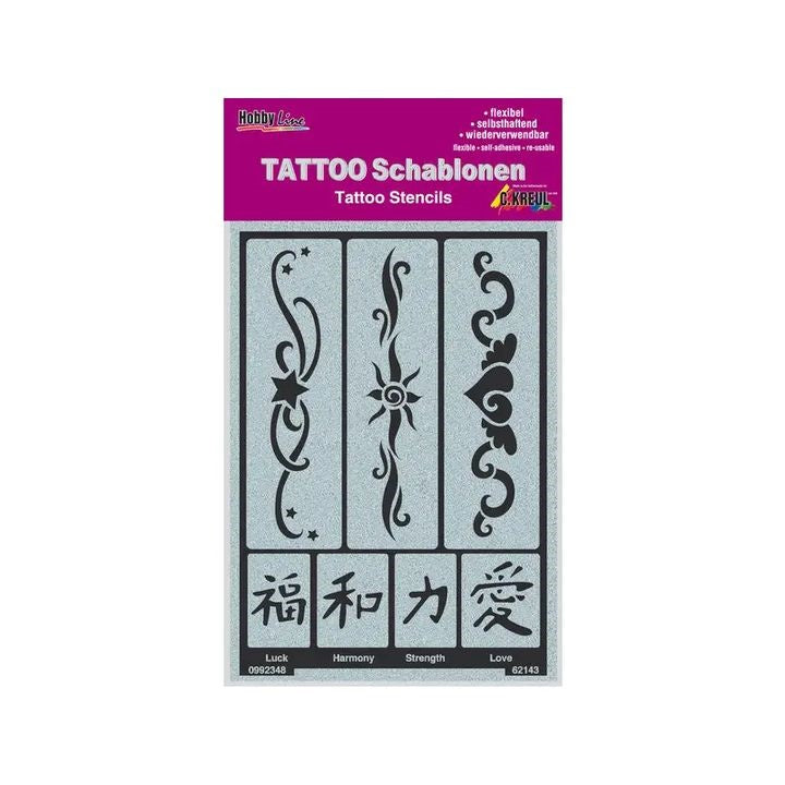 Selbstklebende Tattoo-Schablone Bänder — Bild 2