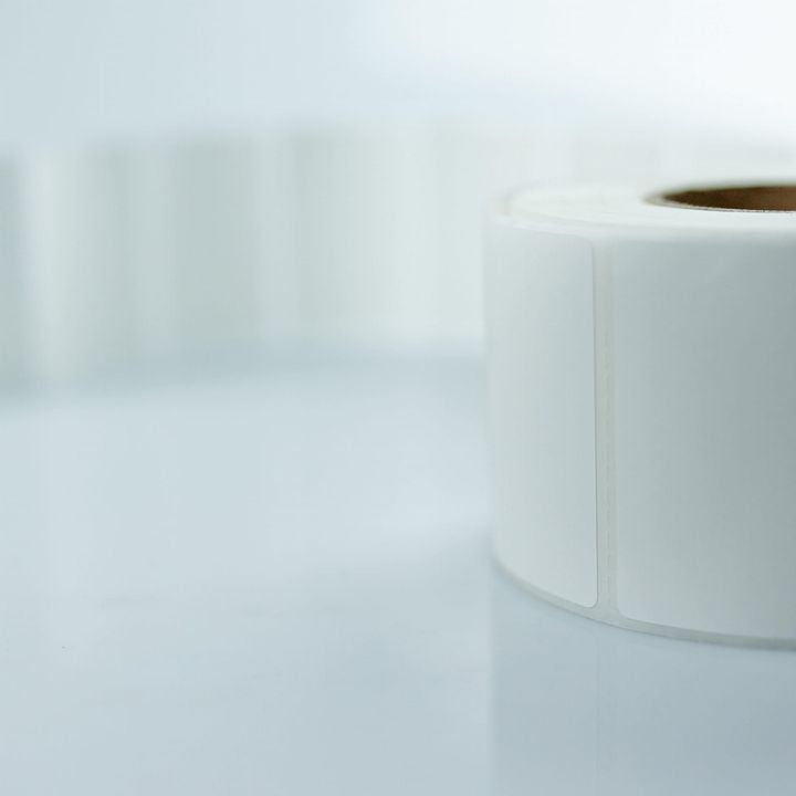 Selbstklebende Thermoetiketten Weiß 100x150 mm - 500 Stück — Bild 1